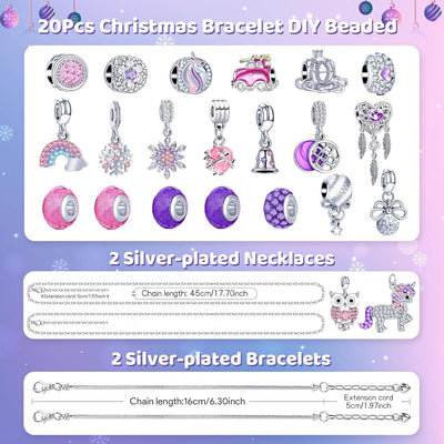Set de Pulseras y Adornos Navideños DIY para Niñas - Image 3