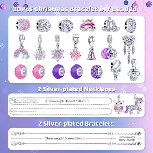Set de Pulseras y Adornos Navideños DIY para Niñas - Image 3