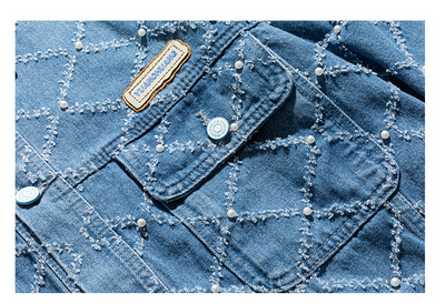 Chaqueta Denim Retro Japonesa con Detalles de Herramientas - Image 9