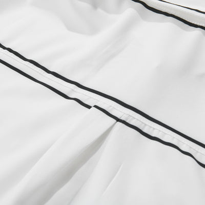 Camisa Estampada en Blanco y Negro con Contraste Artesanal - Image 8