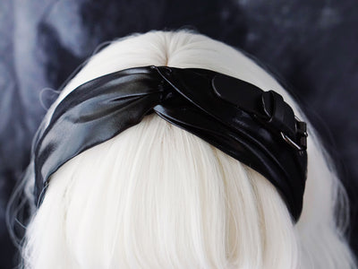 Pasador de Moño Punk Hecho a Mano Negro Estilo Amor Dulce - Image 12