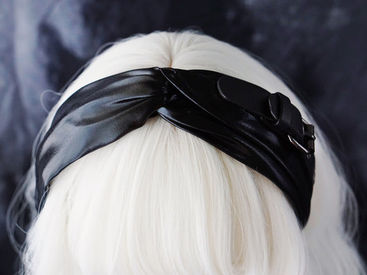 Pasador de Moño Punk Hecho a Mano Negro Estilo Amor Dulce - Image 12