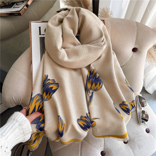 Bufanda Reversible Estampada para Mujer - Diseño Doble Cara y Cálida - Image 2