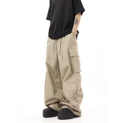 Pantalones Cargo Sueltos Vintage Arrugados Multi-bolsillo - Image 7