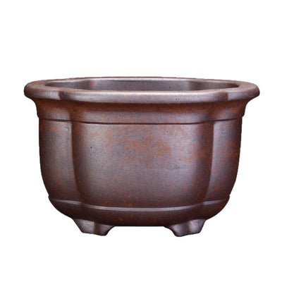 Maceta Orquídea Yixing Cerámica Púrpura - Diseño Minimalista para el Hogar - Image 5