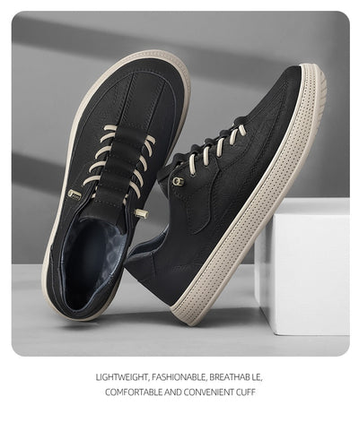 Zapatillas de Skate Casual Transpirables con Cuero Genuino - Image 10