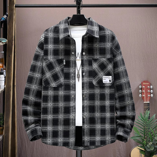 Camisa Estampada Suelta de Manga Larga para Adolescentes - Image 16