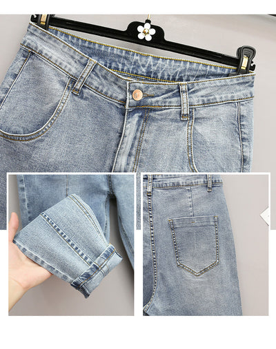Pantalones Harem de Mezclilla Suelta para Mujer Talla Grande - Primavera Verano - Image 4