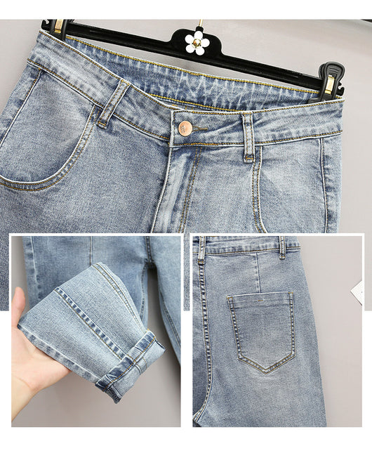 Pantalones Harem de Mezclilla Suelta para Mujer Talla Grande - Primavera Verano - Image 4