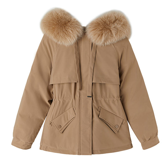 Abrigo Largo con Cuello de Piel para Mujer - Image 15