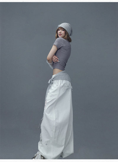 Pantalones Casuales Rotos con Parches Denim para Bailar - Image 18