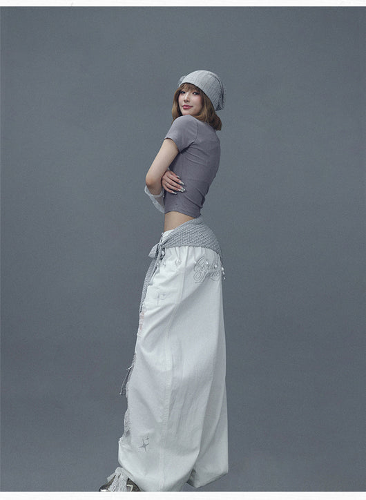 Pantalones Casuales Rotos con Parches Denim para Bailar - Image 18