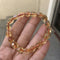 Pulsera de Cuarzo Citrino Facetado en Forma de Barril - Cristal Natural