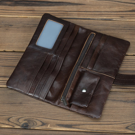 Cartera de Cuero Genuino para Mujer con Múltiples Compartimentos - Image 45