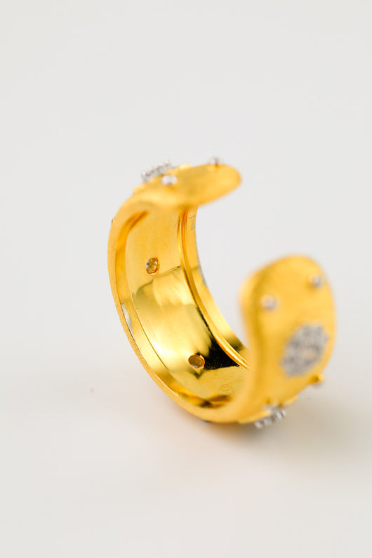 Anillo Elegante Chapado en Oro con Circón Incrustado - Image 2