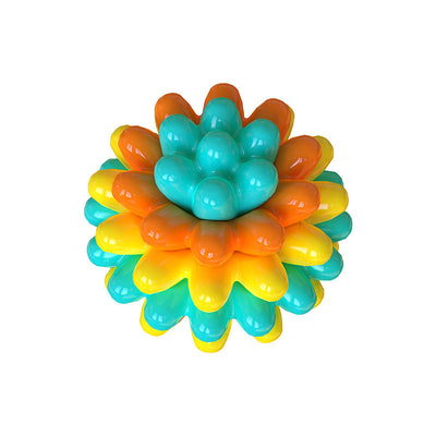 Bright green spiky TPR pet dog molar ball for bite resistance training and tooth cleaning. - Image 16
