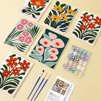 Kit de Pintura al Óleo Digital DIY - Paisajes y Flores - Image 6