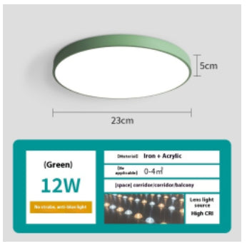 Lámpara de Techo LED Redonda Minimalista para Sala de Estar - Image 42