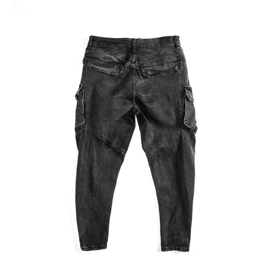 Pantalones Vaqueros con Roturas en Rodillas y Aberturas en Tobillos - Image 3