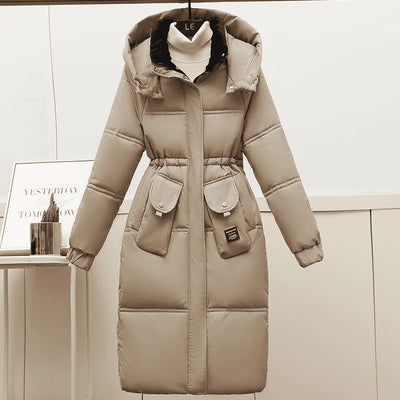 Abrigo Largo Acolchado de Algodón para Mujer Talla Grande - Image 8