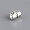 Light Luxury Fashion Wide Face Simple Pure Plateado Ear Buckle Blanco Dorado