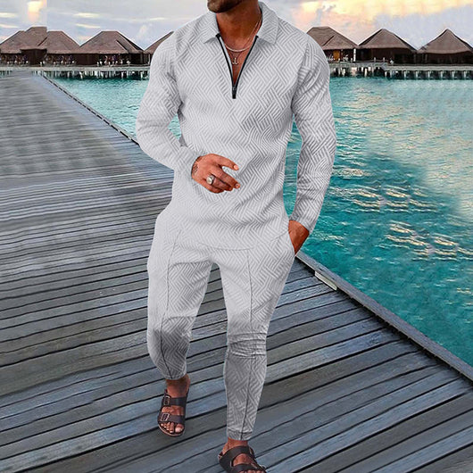 Conjunto Deportivo Otoñal de Dos Piezas para Hombre - Pantalón Largo y Sudadera - Image 22
