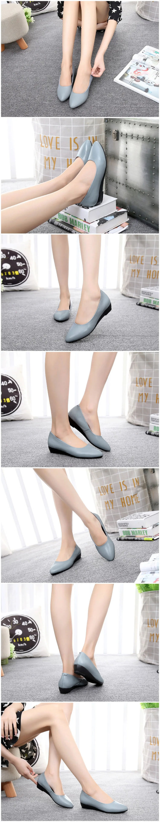 Zapatos Planos de Cuero con Suela Antideslizante y Comfort Total - Image 10