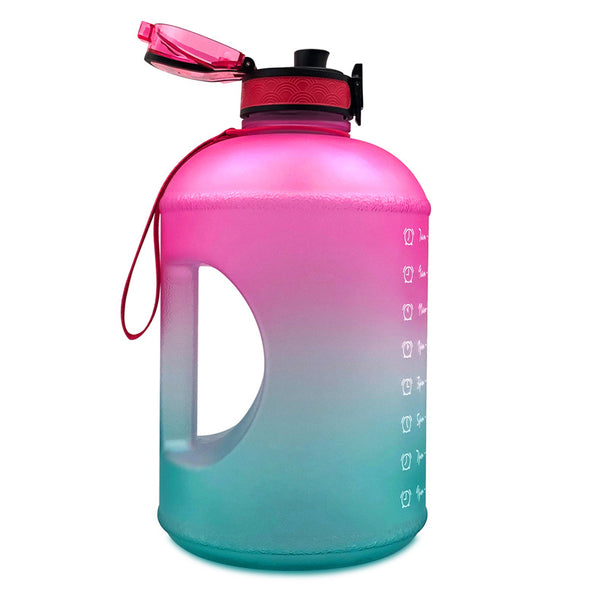 Botella Deportiva Degradado Espacial - Vaso Rebotador Fitness con Diseño Frosted