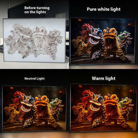 Lámpara LED 3D Pintura Luminosa - Cuadro Decorativo Changsha Noche - Image 14