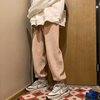Pantalones Deportivos con Cordón Primavera Estilo Japonés Corte Nueve - Image 2