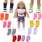 Pack de 12 Calcetines de Colores para Muñecas American Girl de 18 Pulgadas