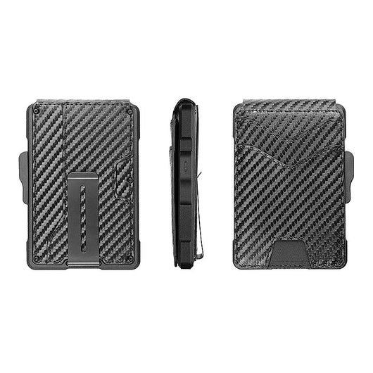 Cartera Minimalista de Cuero Genuino para Hombre con Detalles en Metal - Image 5