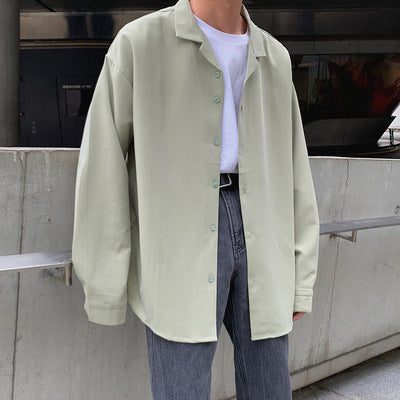 Camisa Manga Larga Hombre Estilo Japonés Trendy - Image 3