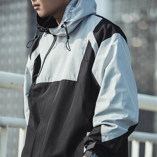 Chamarra Hoodie Oversize con Cierre Diagonal y Bolsillos Funcionales - Image 4