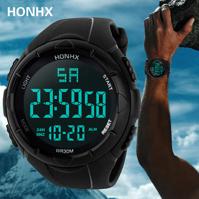 Reloj Deportivo Digital Negro Pantalla Grande con Tecnología Electrónica - Image 6