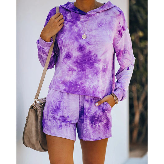 Sudadera con Capucha Tie-Dye Estampado Casual - Image 5