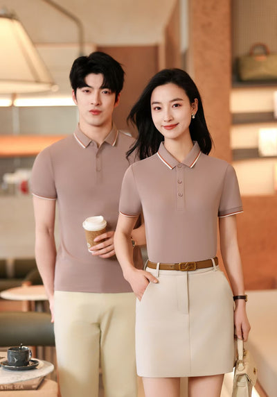 Polo de Seda Helada para Verano - Manga Corta con Solapa - Image 19