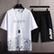 Conjunto Deportivo Hombre: Camiseta Estampada y Shorts