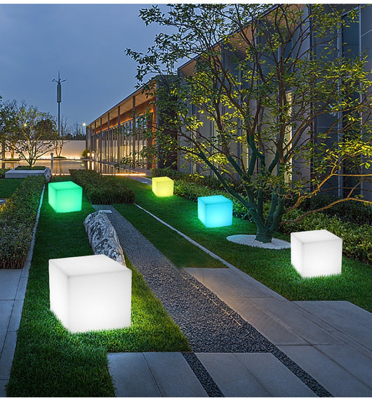 Taburete Cubo LED Luminoso Impermeable - Image 17
