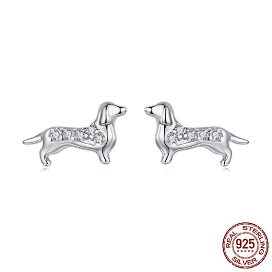 Aretes Miniatura de Perro Salchicha en Plata 925 - Image 11