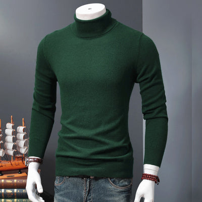 Suéter Cuello Alto Hombre Lana Merino Tejido Cálido - Image 5