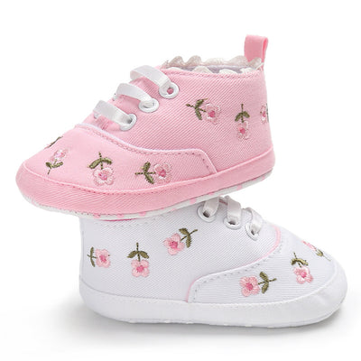 Zapatillas de Lona Bordadas para Bebé - Preandadores Niños y Niñas 0-18 Meses - Image 2