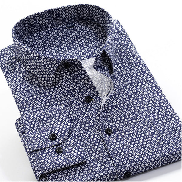 Camisa Larga Estampado Floral Vintage Talla XL