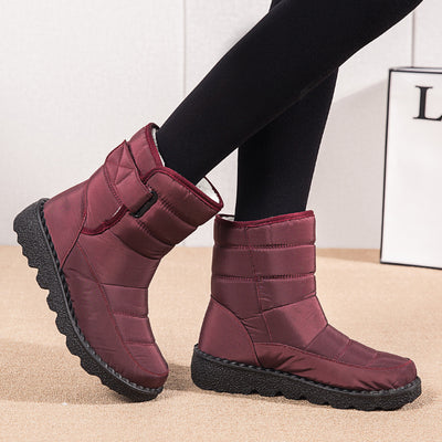 Botas de Nieve Cálidas de Algodón con Forro de Lana Artificial