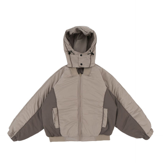 Chaqueta Acolchada con Cierre Funcional y Capucha - Abrigo de Algodón Grueso Estilo Aviador - Image 2
