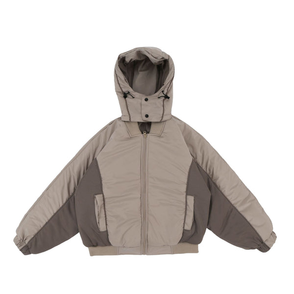 Chaqueta Acolchada con Cierre Funcional y Capucha - Abrigo de Algodón Grueso Estilo Aviador