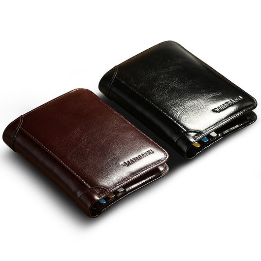 Billetera de Cuero Genuino Premium