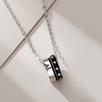 Collar de Pareja en Plata de Ley con Colgante para Mujer - Image 6
