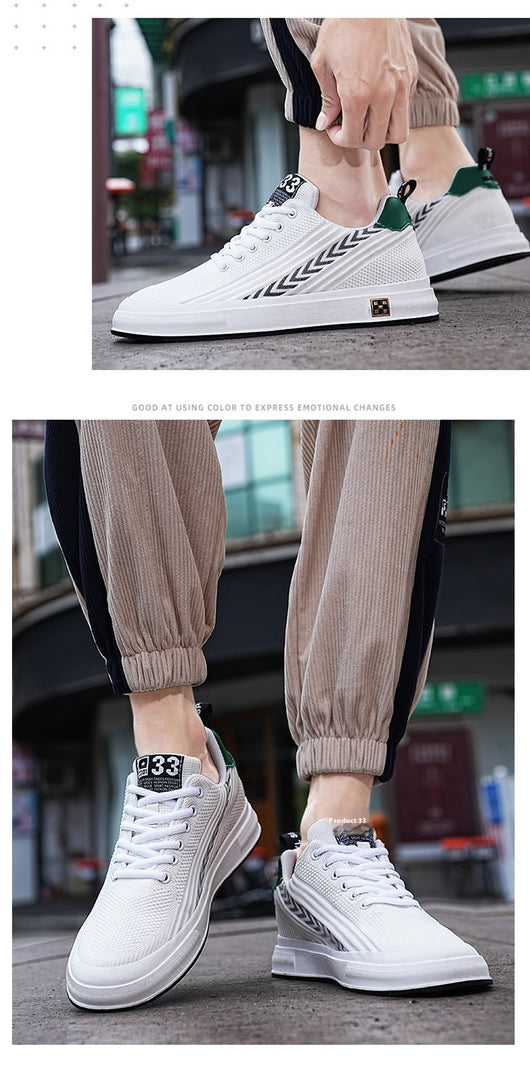 Zapatillas Deportivas Tejidas con Alzas Invisibles para Hombre - Image 24