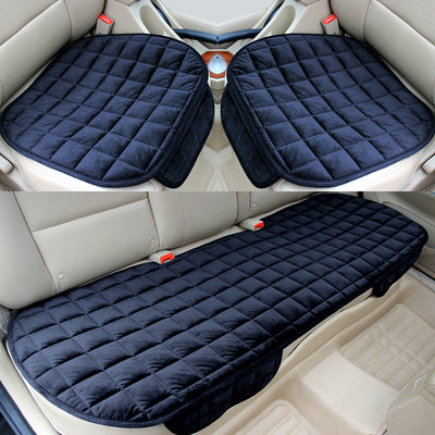 Cojín de Asiento para Auto Acolchado Cuadros Bordados Antideslizante - Image 6